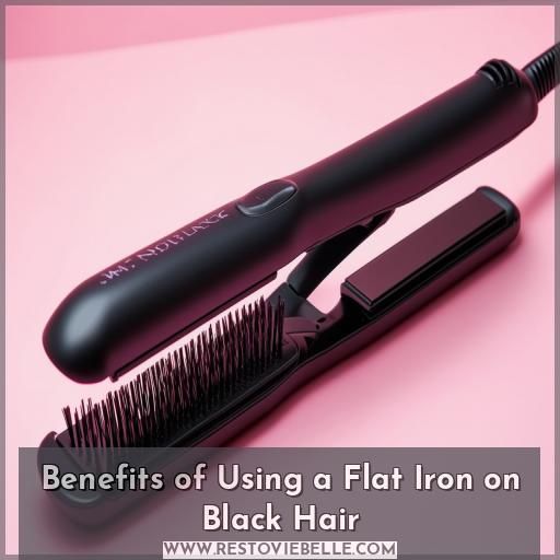 Benefits of Using a Flat Iron on Black Hair