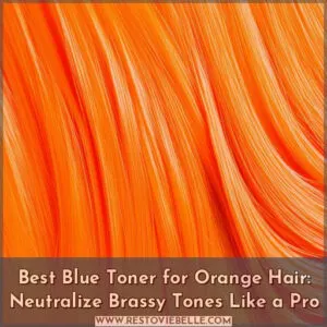 best blue toner for orange hair