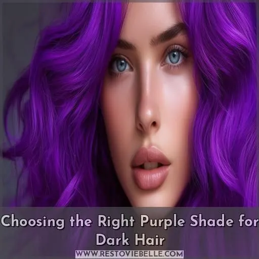 Choosing the Right Purple Shade for Dark Hair