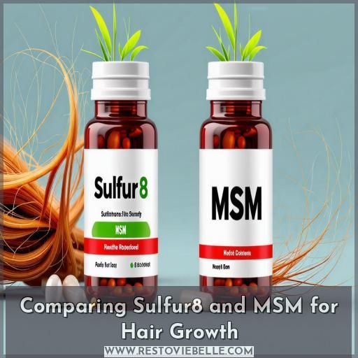 Comparing Sulfur8 and MSM for Hair Growth