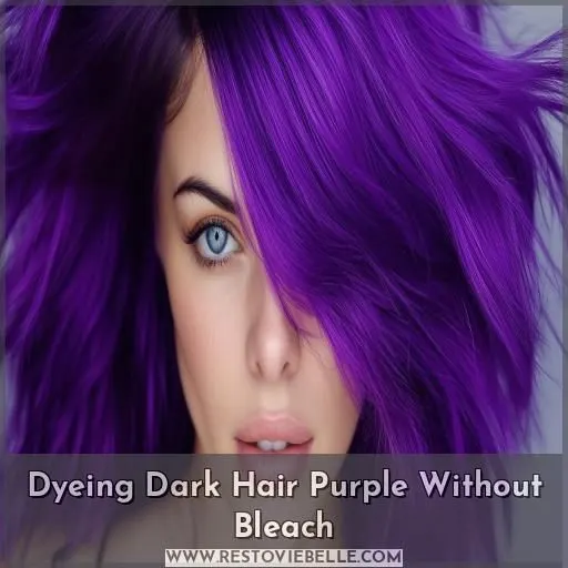 Dyeing Dark Hair Purple Without Bleach