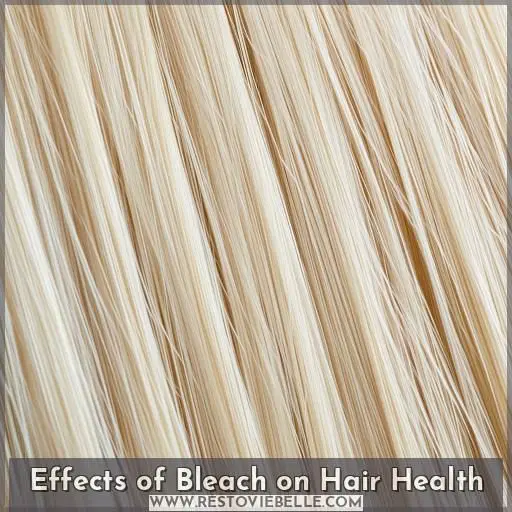 Effects of Bleach on Hair Health
