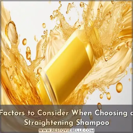 Factors to Consider When Choosing a Straightening Shampoo