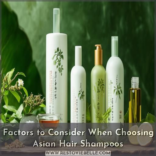 Factors to Consider When Choosing Asian Hair Shampoos