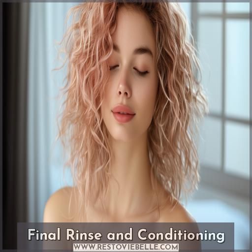 Final Rinse and Conditioning
