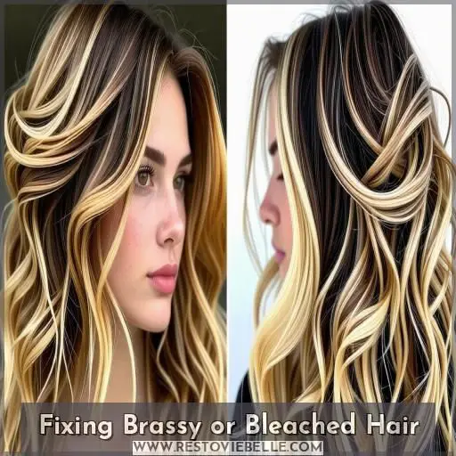 Fixing Brassy or Bleached Hair