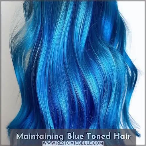 Maintaining Blue Toned Hair