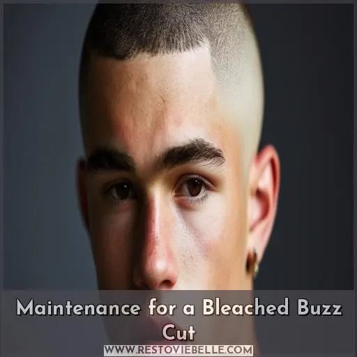 Maintenance for a Bleached Buzz Cut