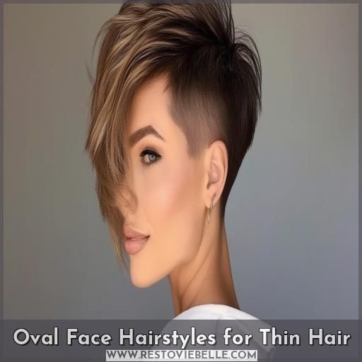 Oval Face Hairstyles for Thin Hair