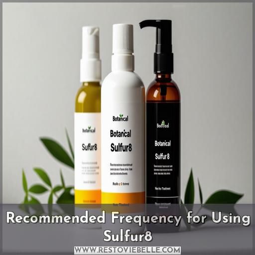 Recommended Frequency for Using Sulfur8