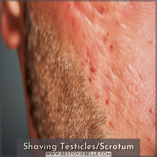 Shaving Testicles/Scrotum