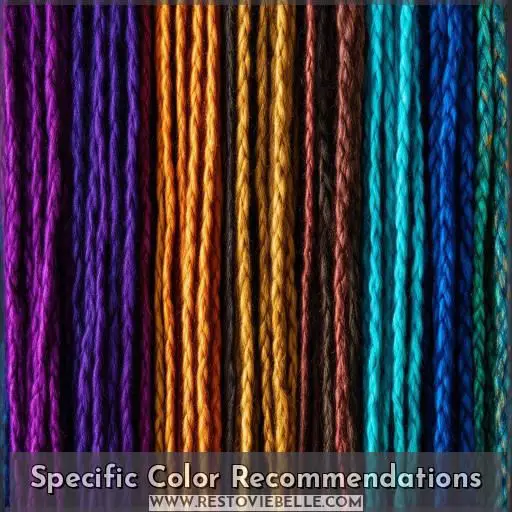 Specific Color Recommendations