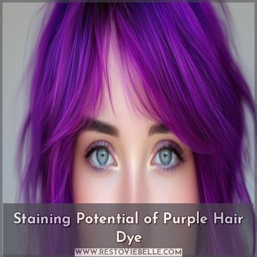 Staining Potential of Purple Hair Dye