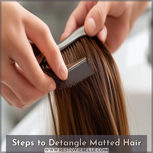 Steps to Detangle Matted Hair
