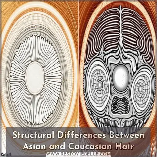 Structural Differences Between Asian and Caucasian Hair