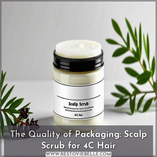 The Quality of Packaging: Scalp Scrub for 4C Hair
