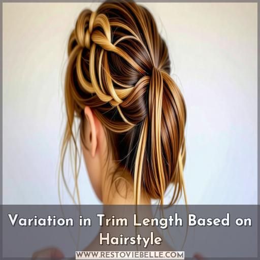 Variation in Trim Length Based on Hairstyle