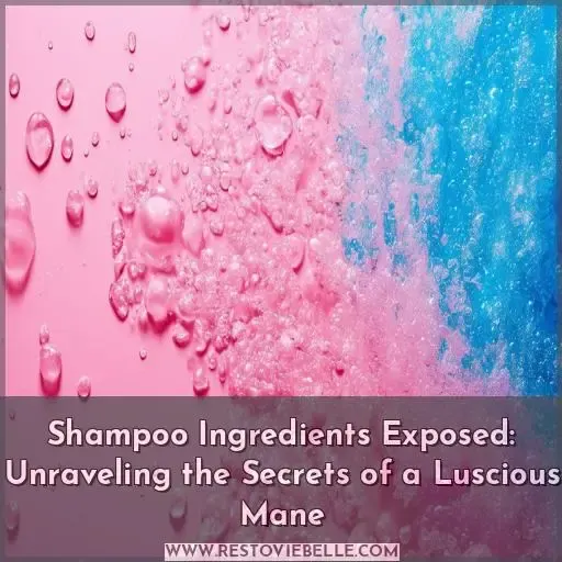 what are the main ingredients of shampoo