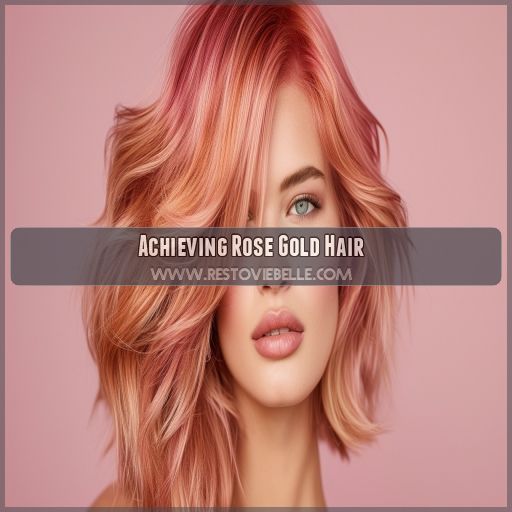 Achieving Rose Gold Hair