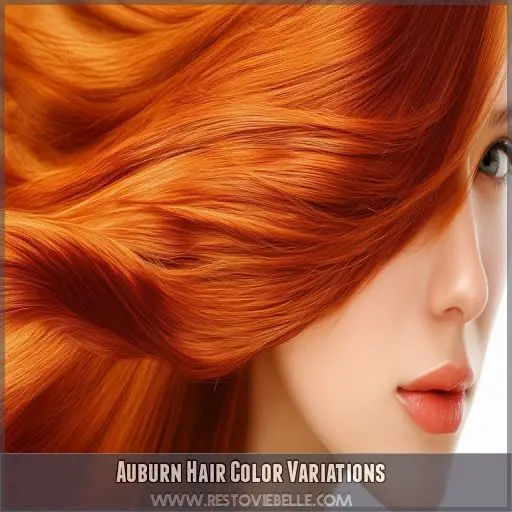Auburn Hair Color Variations