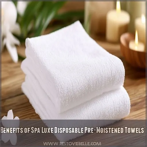 Benefits of Spa Luxe Disposable Pre-Moistened Towels