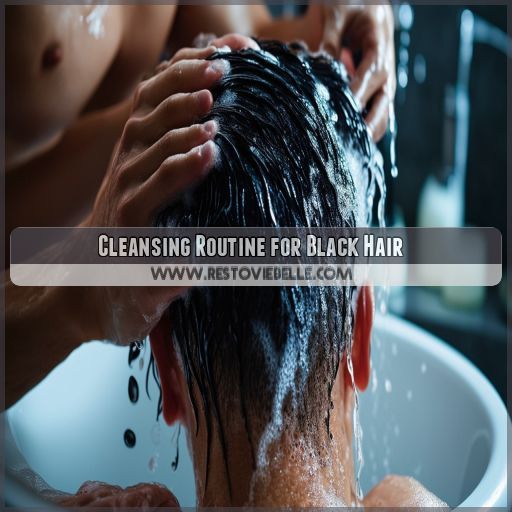 Cleansing Routine for Black Hair