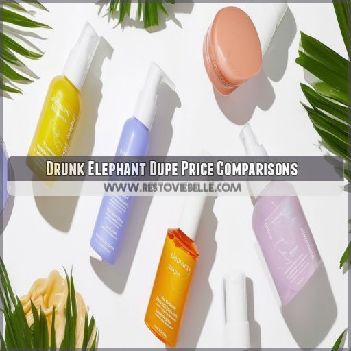 Drunk Elephant Dupe Price Comparisons