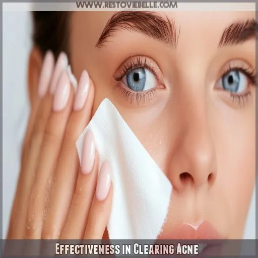 Effectiveness in Clearing Acne