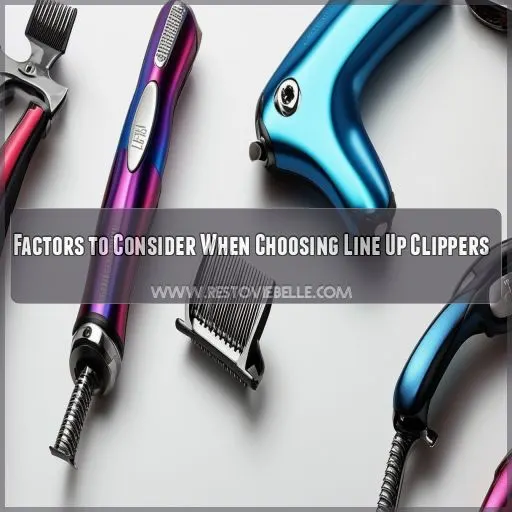 Factors to Consider When Choosing Line Up Clippers