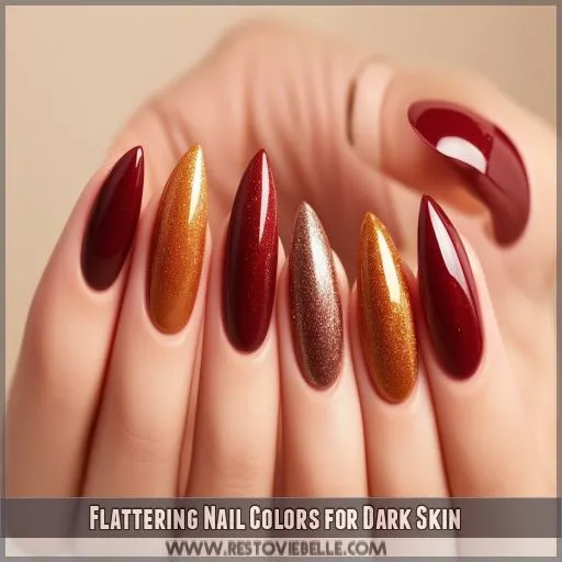 Flattering Nail Colors for Dark Skin