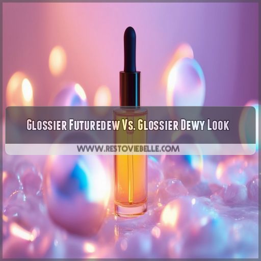 Glossier Futuredew Vs. Glossier Dewy Look