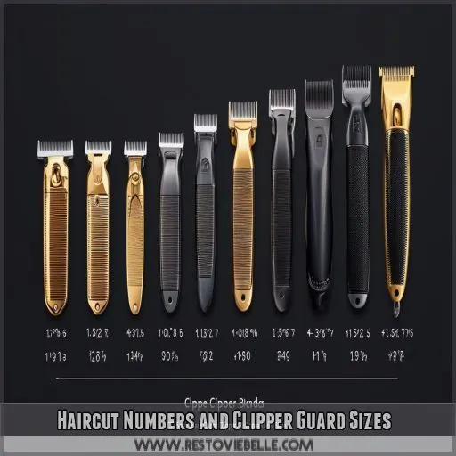 Haircut Numbers and Clipper Guard Sizes