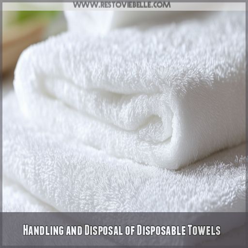 Handling and Disposal of Disposable Towels