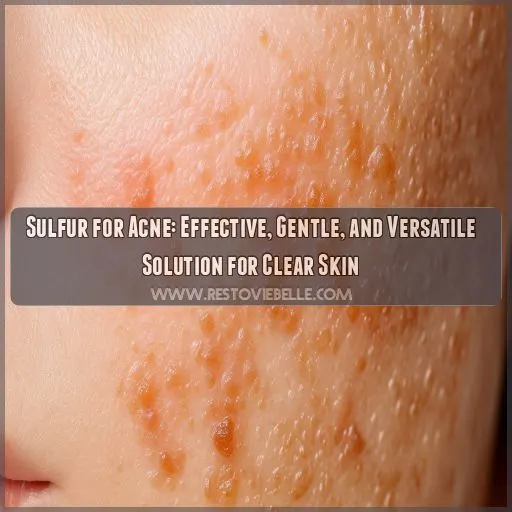 how does sulfur help with acne