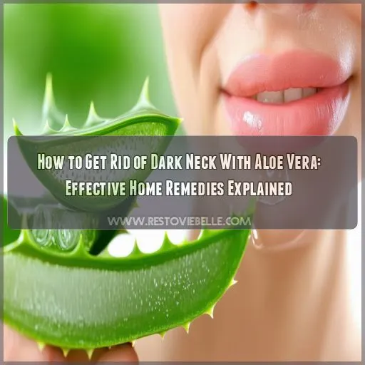 how to get rid of dark neck with aloe vera