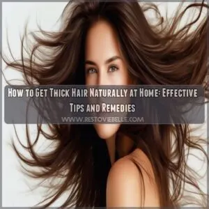 how to get thick hair naturally at home