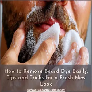 how to remove beard dye