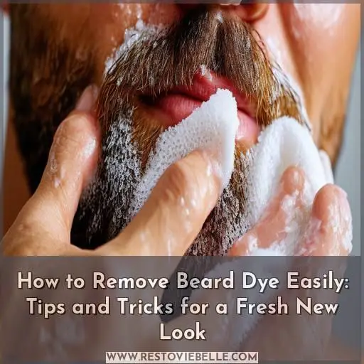 how to remove beard dye
