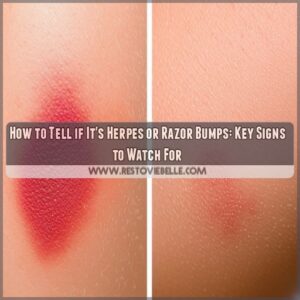 how to tell if it's herpes or razor bumps