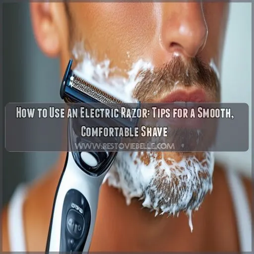 how to use an electric razor