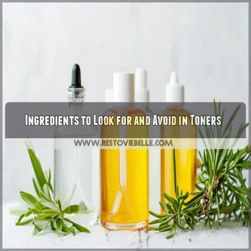 Ingredients to Look for and Avoid in Toners