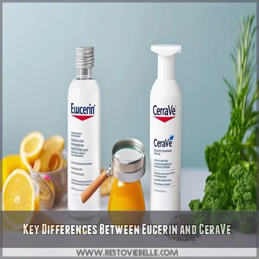 Key Differences Between Eucerin and CeraVe