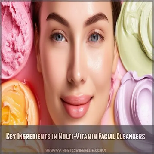 Key Ingredients in Multi-Vitamin Facial Cleansers