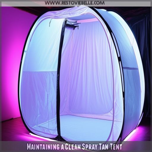 Maintaining a Clean Spray Tan Tent