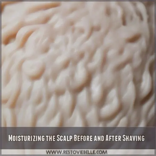 Moisturizing the Scalp Before and After Shaving