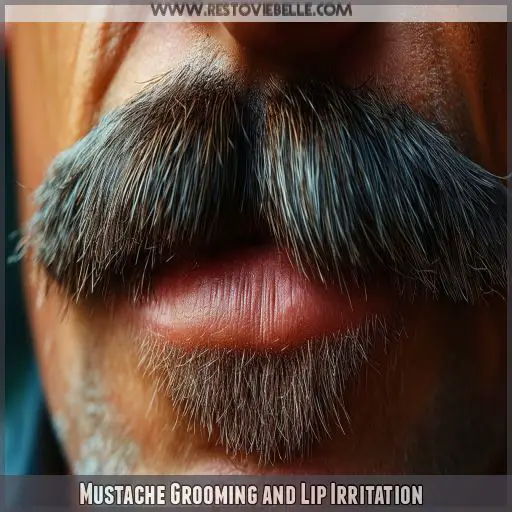 Mustache Grooming and Lip Irritation