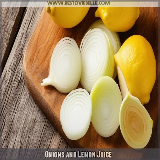 Onions and Lemon Juice