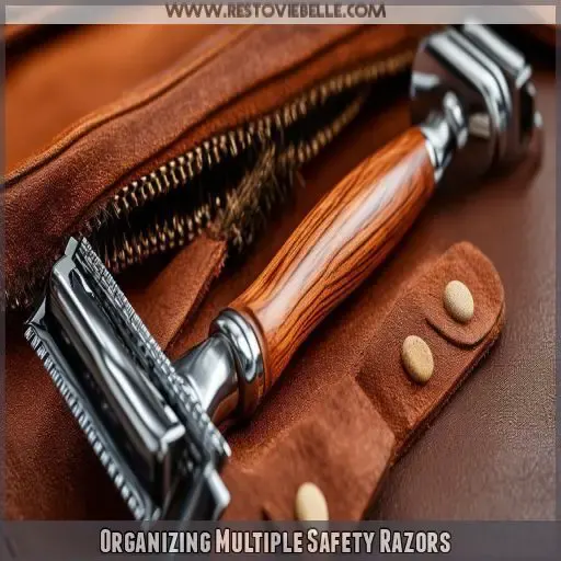 Organizing Multiple Safety Razors