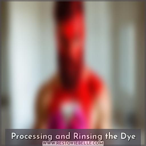 Processing and Rinsing the Dye