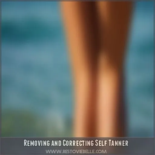 Removing and Correcting Self Tanner